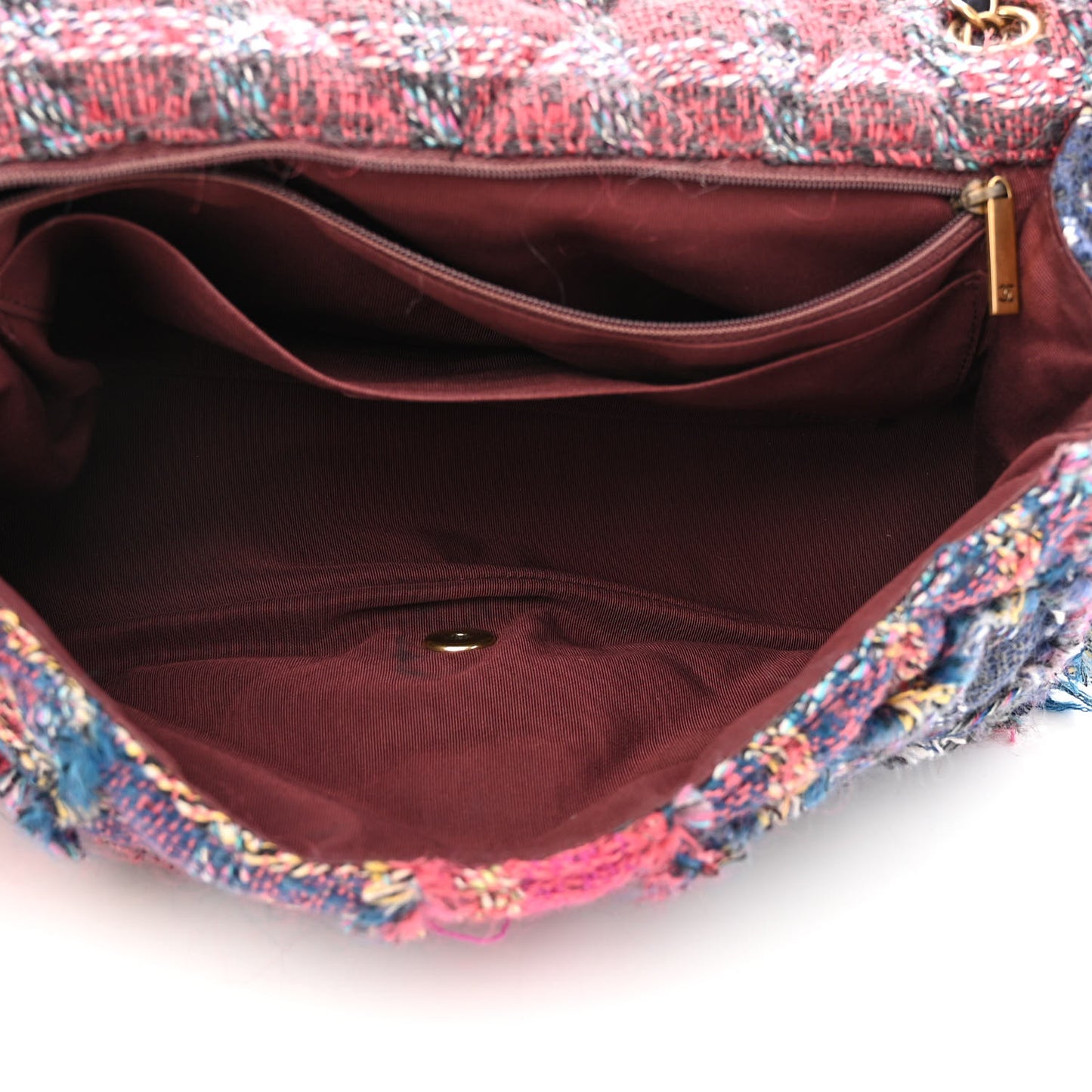 Tweed Jumbo Flap Red