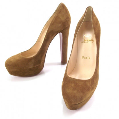 Christian Louboutin Suede Bibi 140 Pumps 38.5 Camel 1 of 7