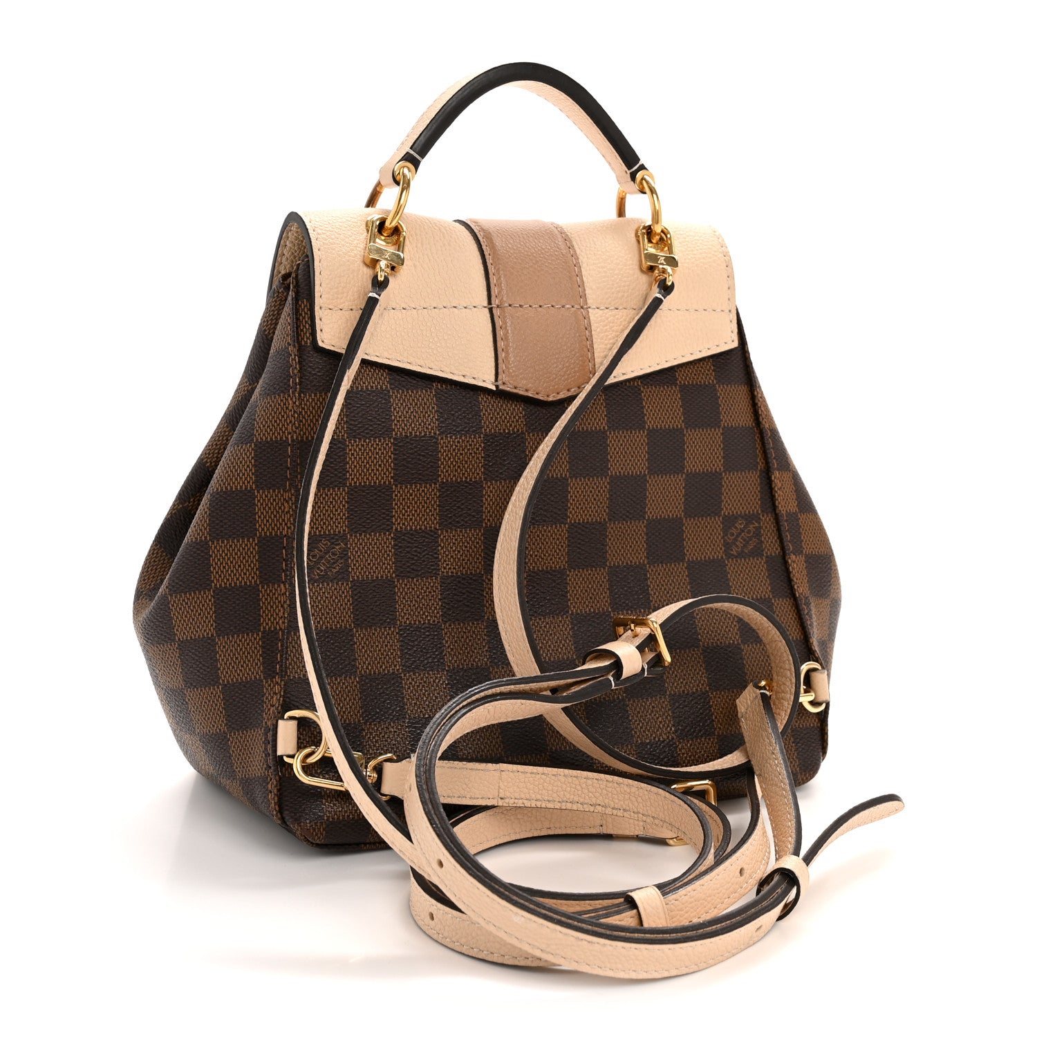 Louis Vuitton Damier Ebene Clapton Backpack Creme 3 of 12