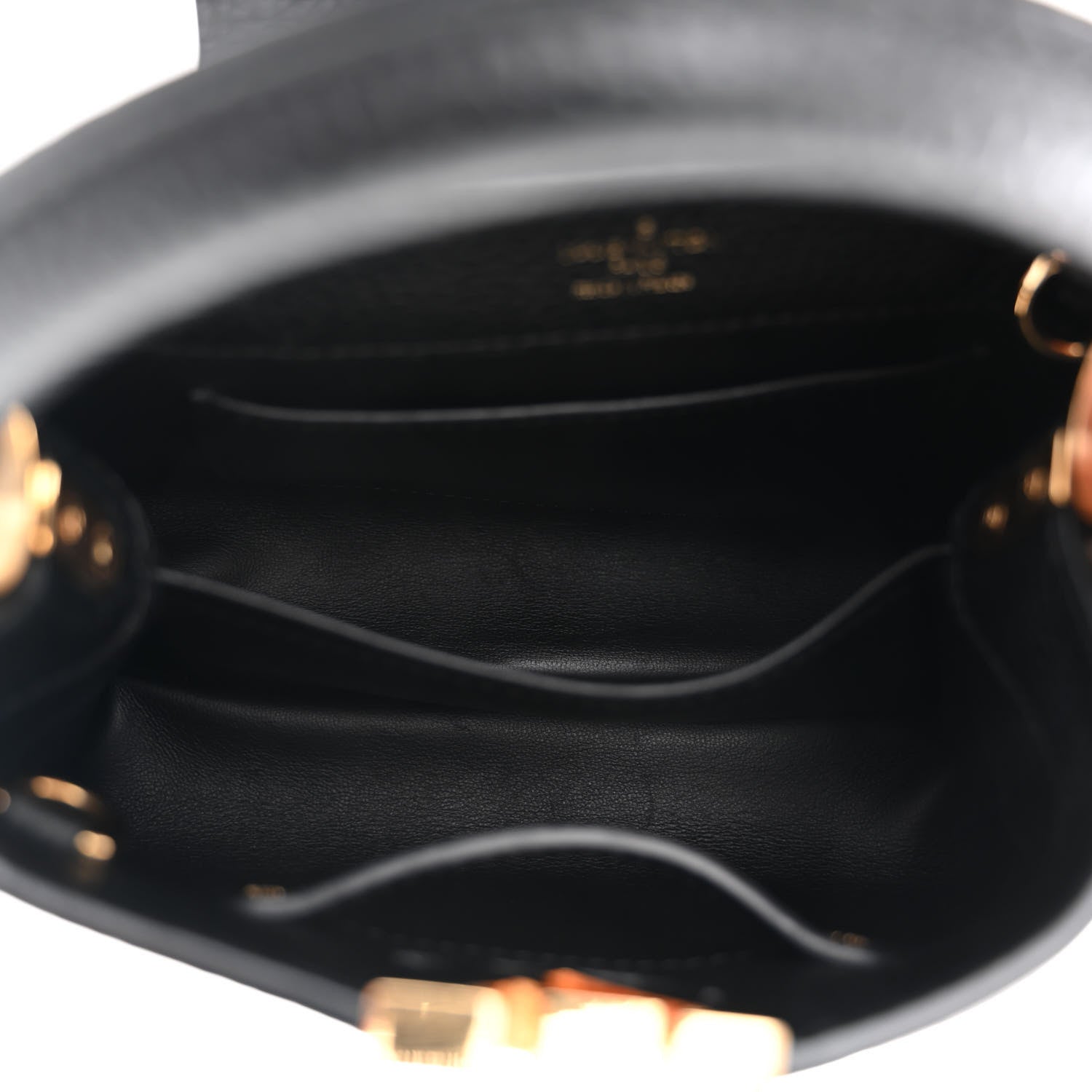 Louis Vuitton Taurillon Mini Capucines Black 5 of 13