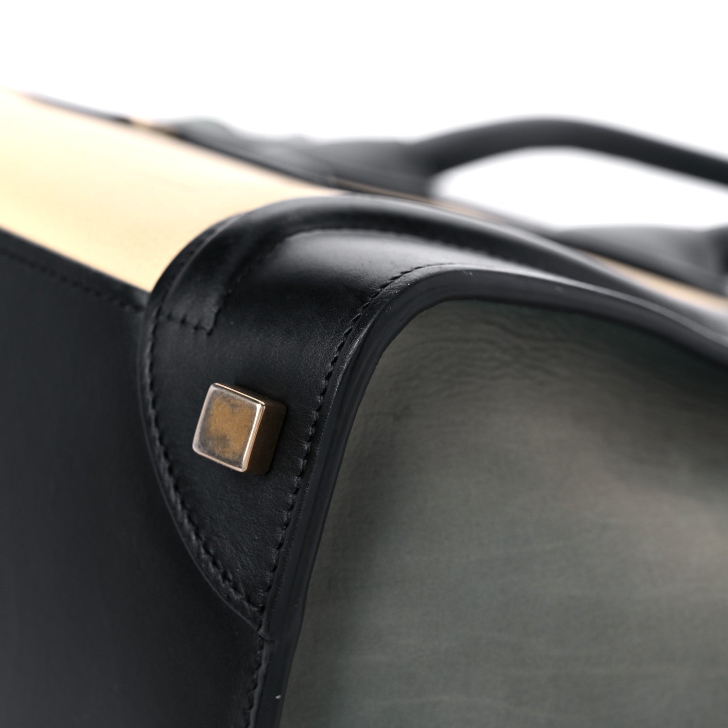 Celine Smooth Drummed Calfskin Micro Tri-Color Luggage Teal 8 of 20