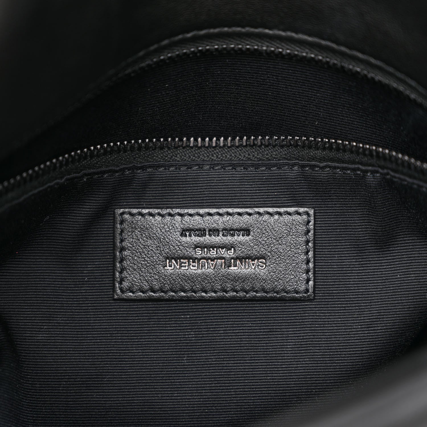Saint Laurent Lambskin Quilted Monogram Monochrome Small Loulou Puffer Chain Satchel Black 5 of 10