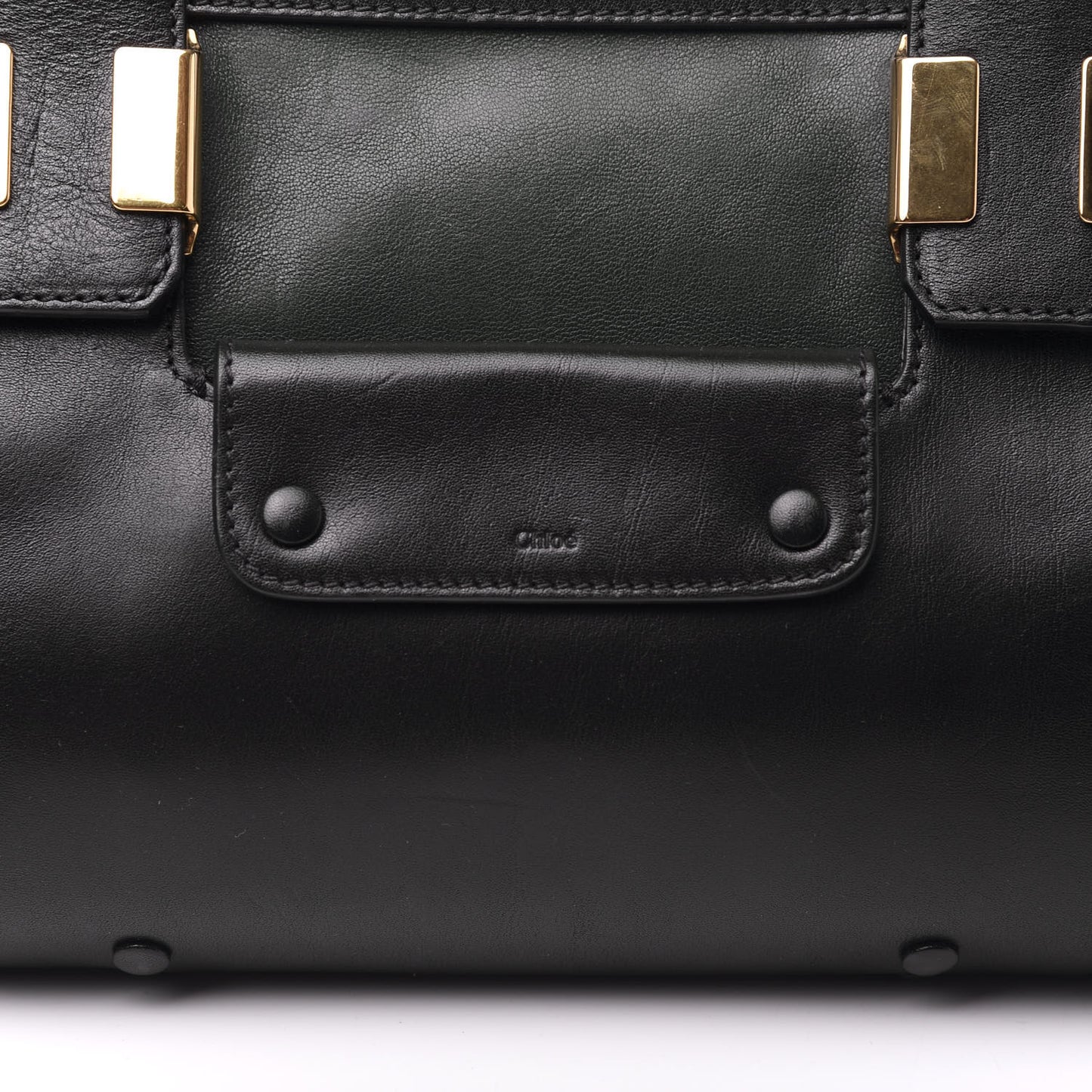 Calfskin Medium Alice Satchel Fir Green Black