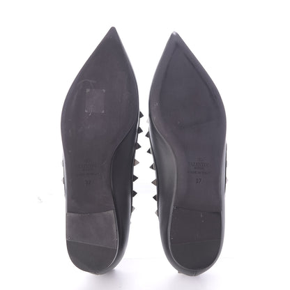 Valentino Garavani Nappa Rockstud Ballerina Flats 37 Black 7 of 12