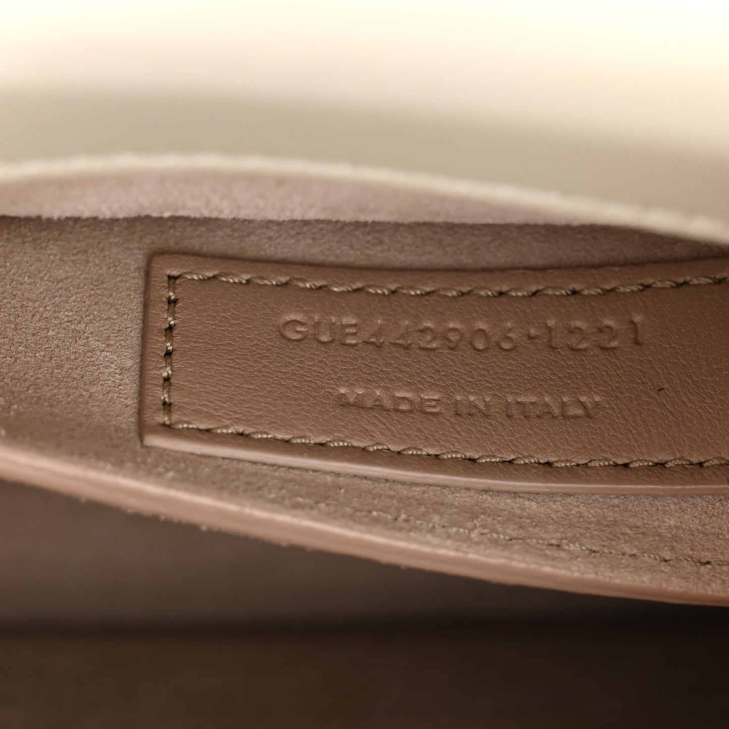 Calfskin Medium Monogram Sunset Crema Soft