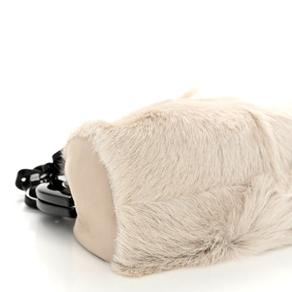 Chanel Rabbit Fur N°5 Frame Bag Beige 9 of 12