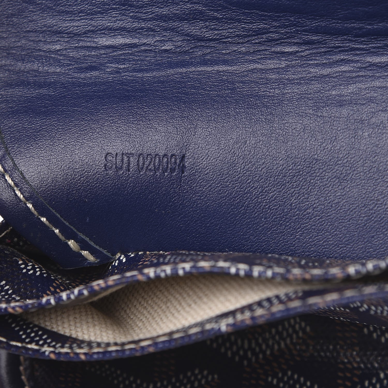 Goyard Goyardine Pouch Navy 7 of 9