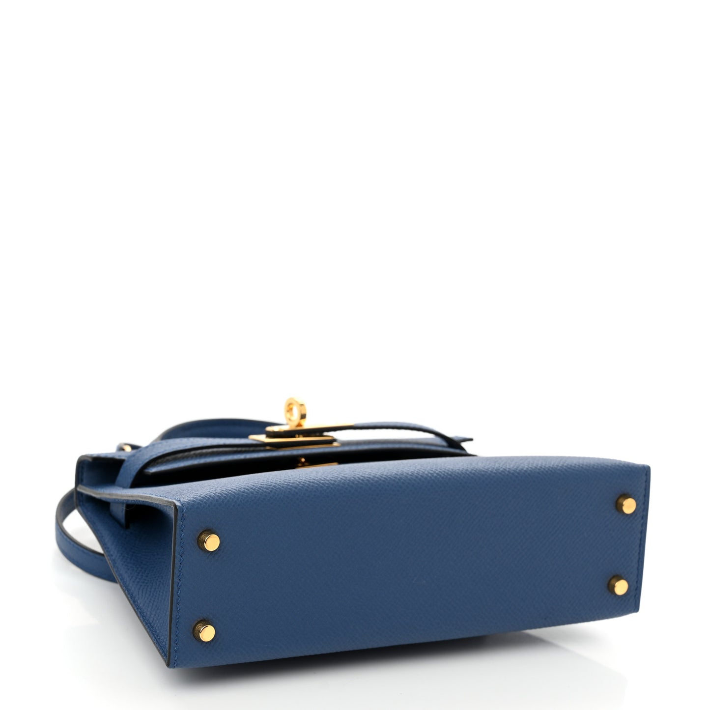 Epsom Mini Kelly Sellier 20 Bleu Agate