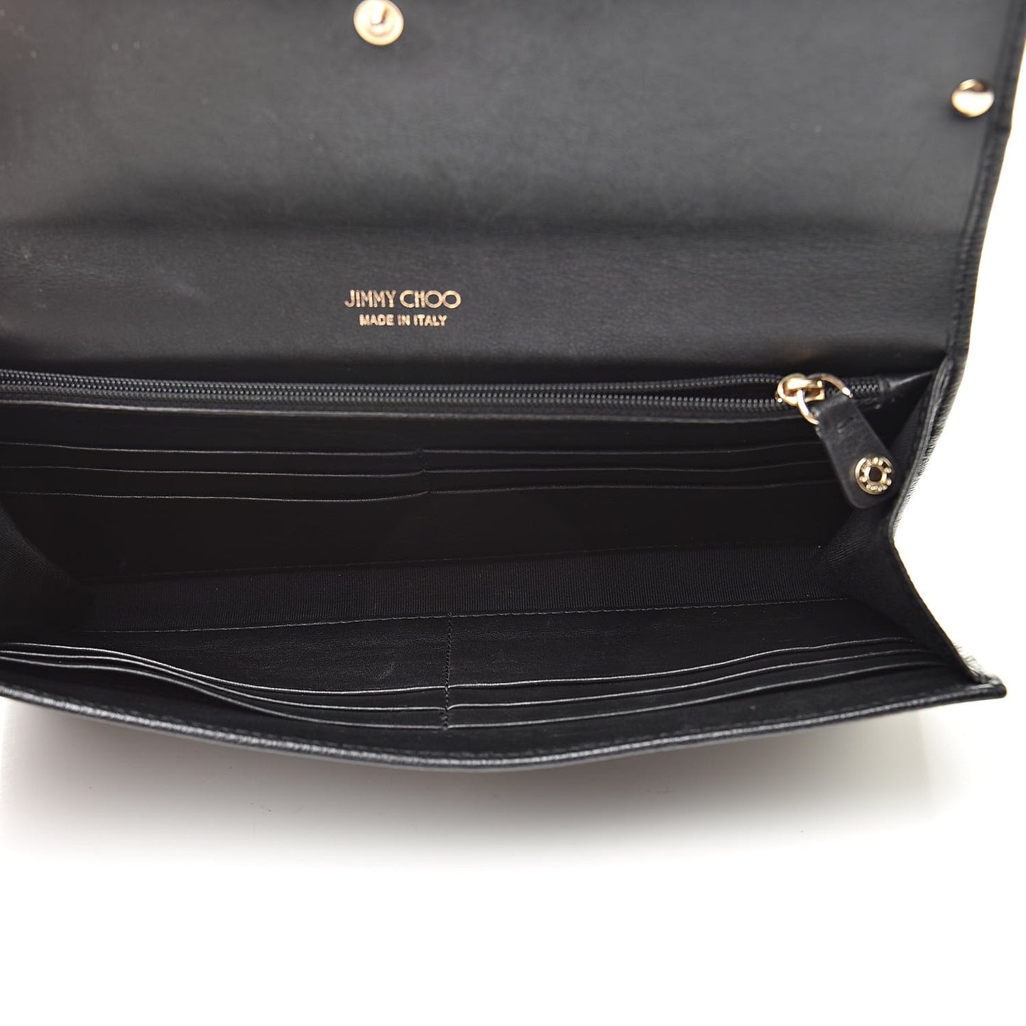 Calfskin Reese Clutch Wallet Black