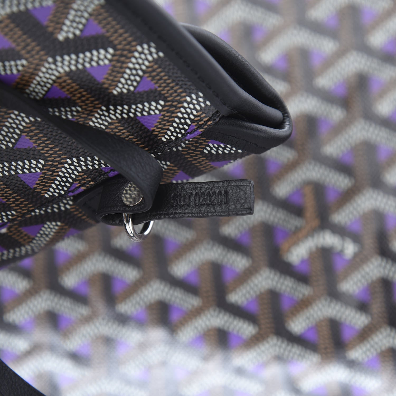 Goyard Goyardine Saint Louis Claire Voie GM Black Purple 7 of 11