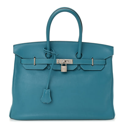 Hermes Swift Birkin 35 Turquoise 1 of 11