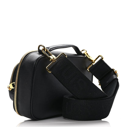 Louis Vuitton Calfskin Monogram Embossed Utility Crossbody Black 3 of 8