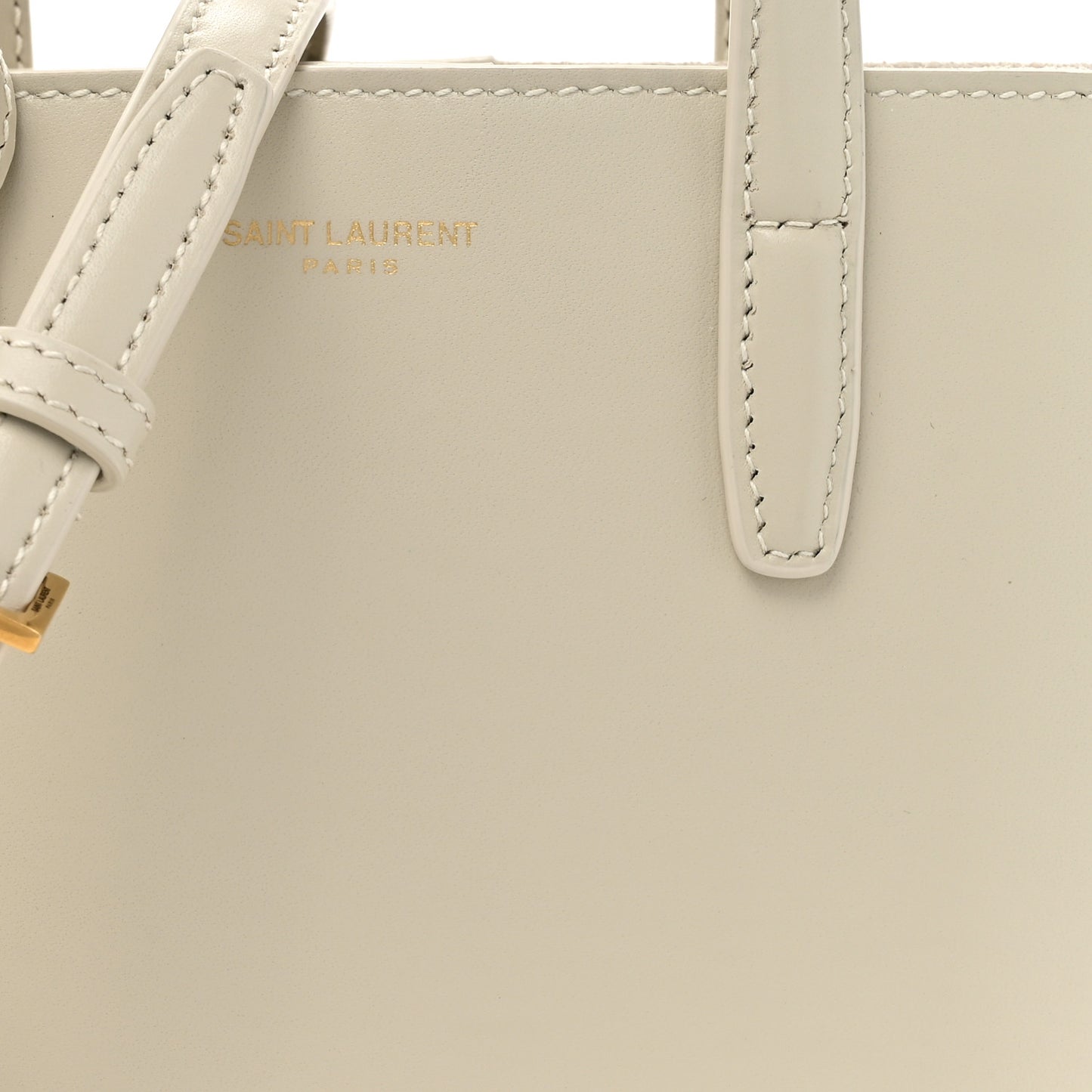 Calfskin Mini Toy Shopping Tote Crema Soft
