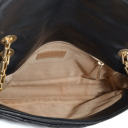 Chanel Calfskin Quilted Retro Chain Flap Black 6 of 9