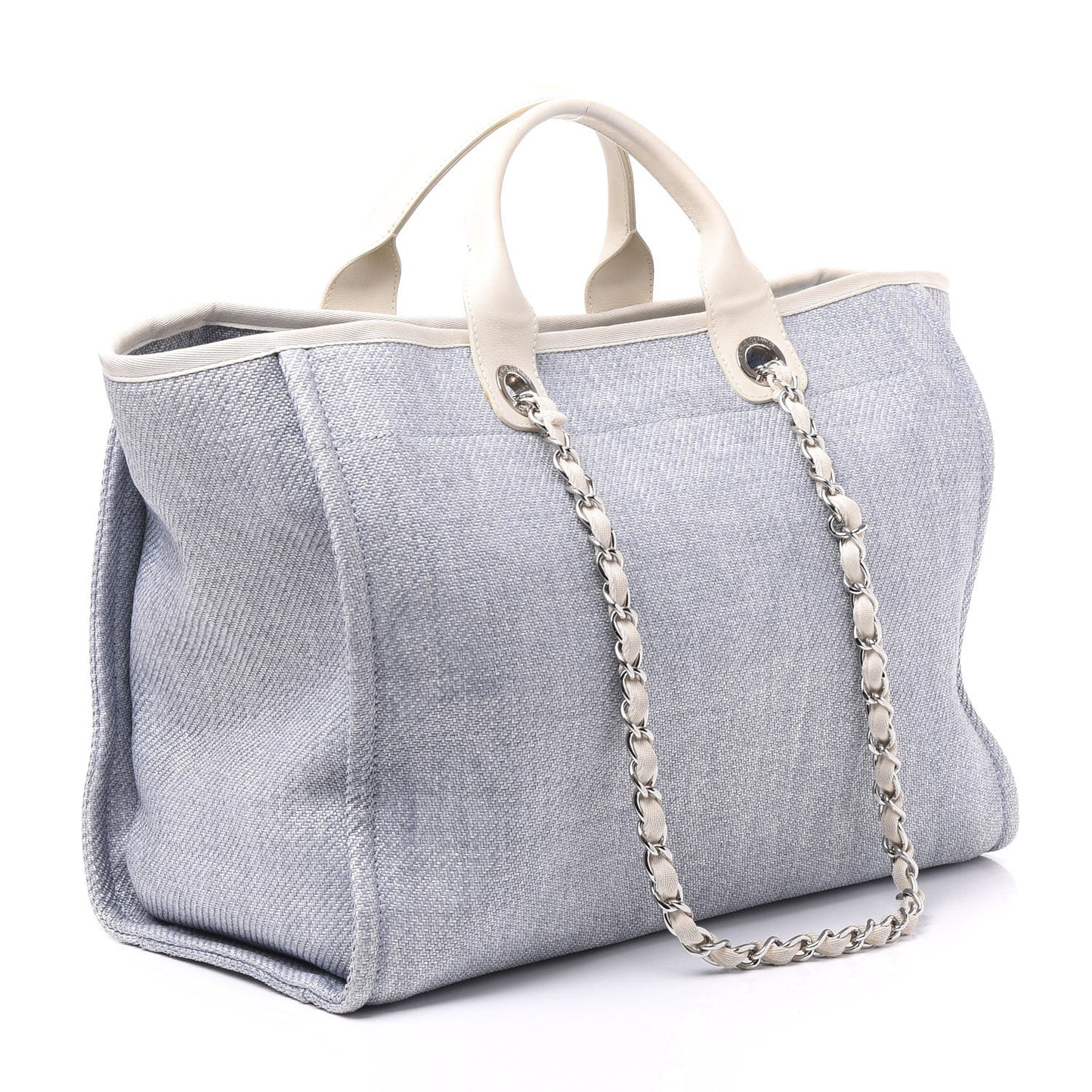 Canvas Medium Deauville Tote Light Blue