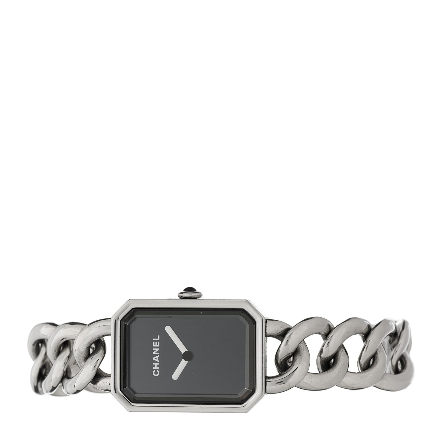 Stainless Steel 20mm Chain Premiere Quartz Watch Black