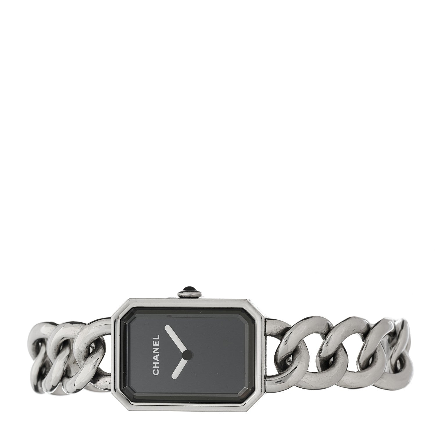 Chanel Stainless Steel 20mm Chain Premiere Quartz Watch Black 2 of 4