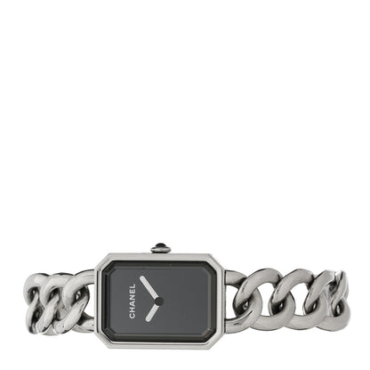 Chanel Stainless Steel 20mm Chain Premiere Quartz Watch Black 2 of 4