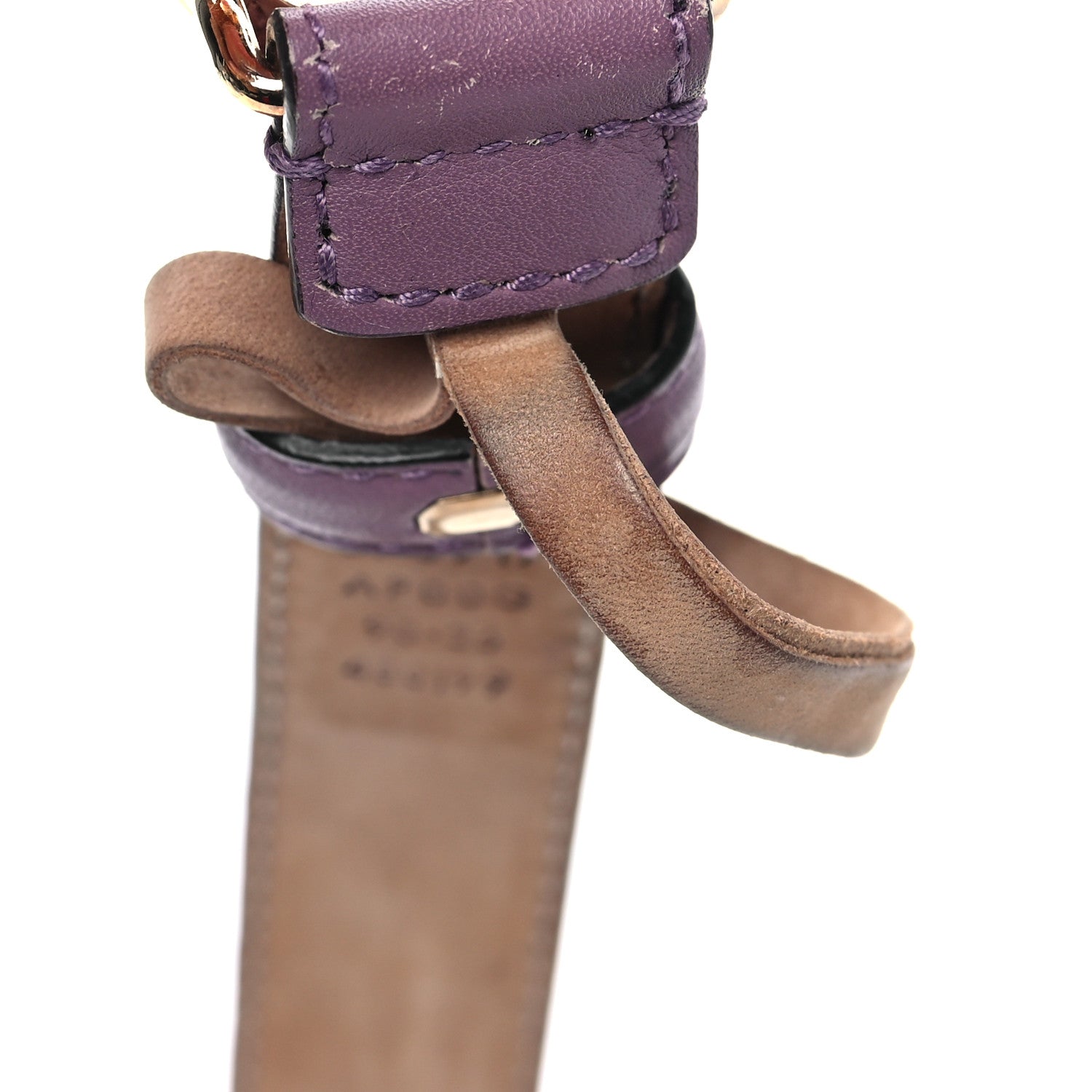 Gucci Moon Calfskin Interlocking G 25mm Belt 90 36 Purple 5 of 7