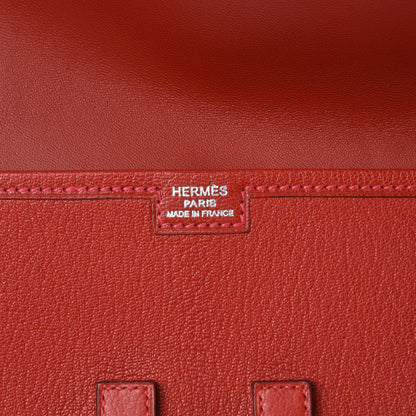 Hermes Chevre Mysore Jige Elan 29 Clutch Vermillion 6 of 8