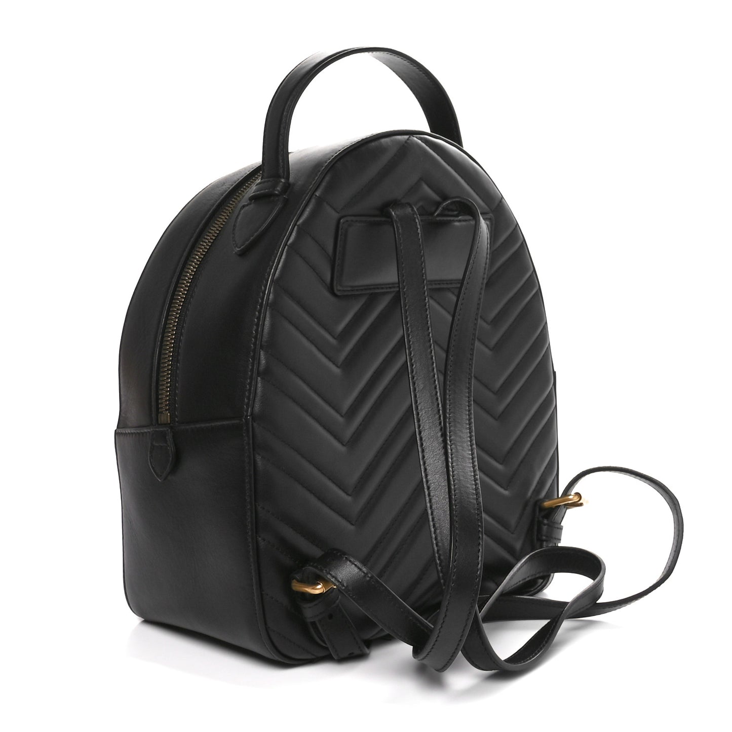 Calfskin Matelasse GG Marmont Dome Backpack Black