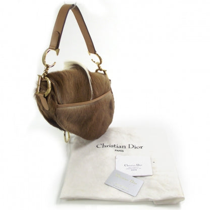 Christian Dior Pony Hair Saddle Bag 3 of 13