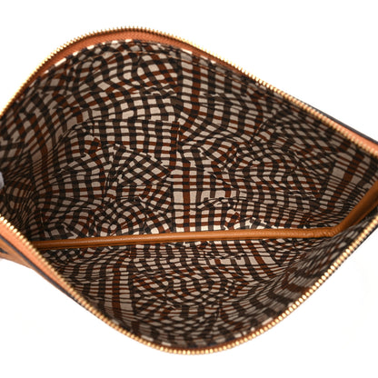 MCM Visetos Medium Stark Wristlet Pouch Cognac 6 of 10
