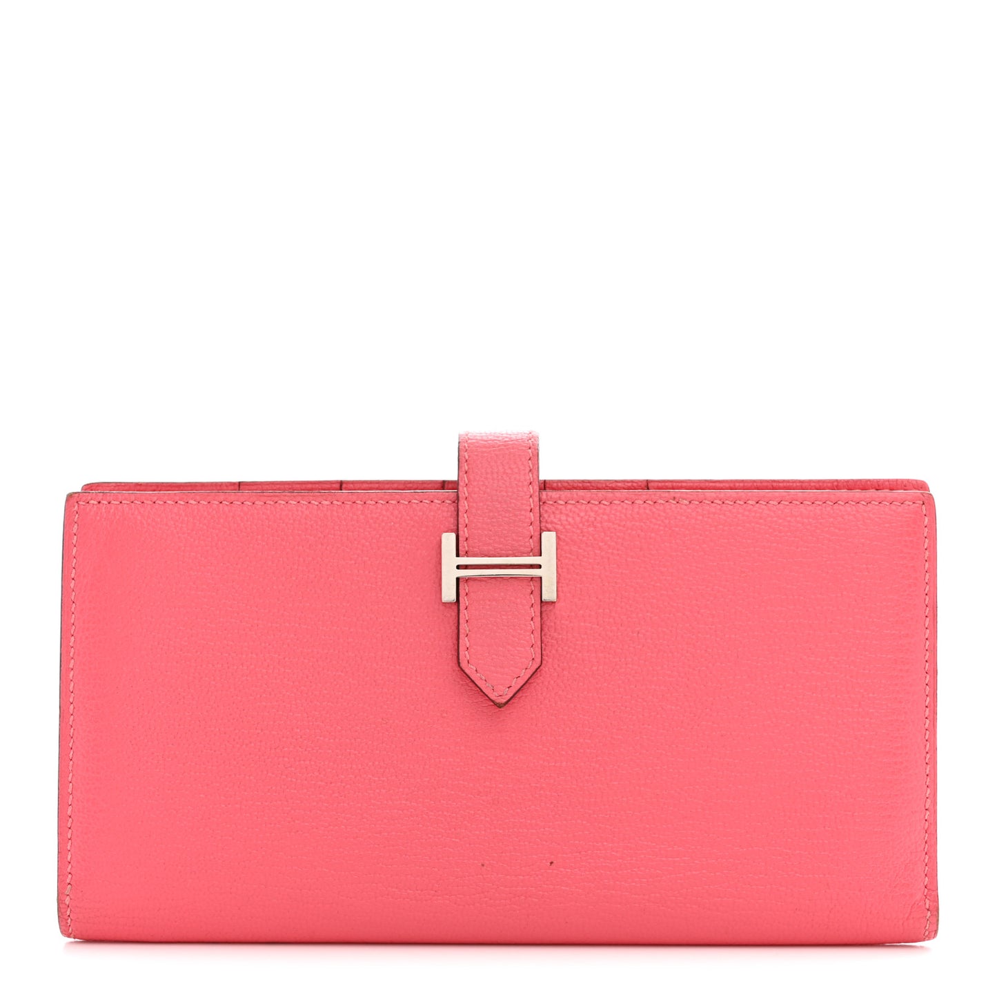 Chèvre Mysore Bearn Gusset Wallet Rose Lipstick