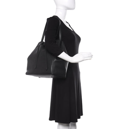 Celine Soft Grained Calfskin Small Belt Cabas Phantom Black 2 of 9