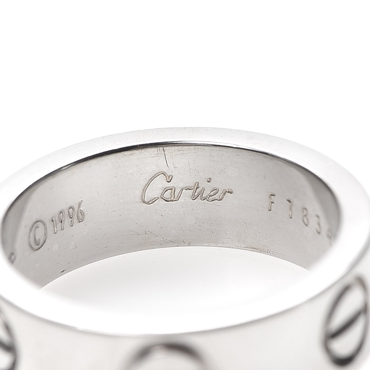 18K White Gold 5.5mm LOVE Ring 47 4