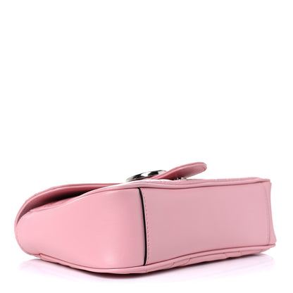 Gucci Calfskin Matelasse Mini GG Marmont Shoulder Bag Wild Rose 4 of 10