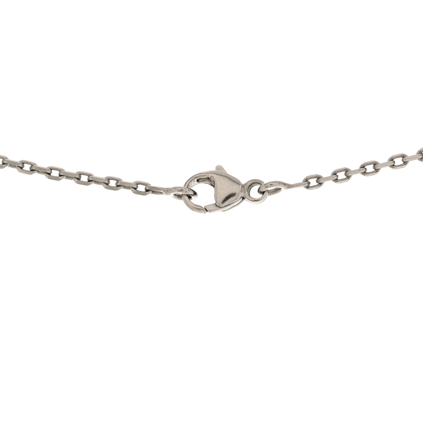 Lacquered Palladium Pop H Pendant Necklace Marron Glace
