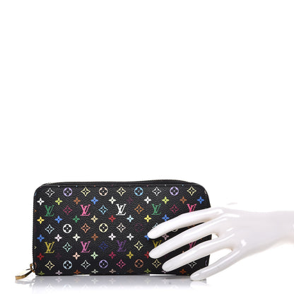 Louis Vuitton Monogram Multicolor Zippy Wallet Black Grenade 2 of 8