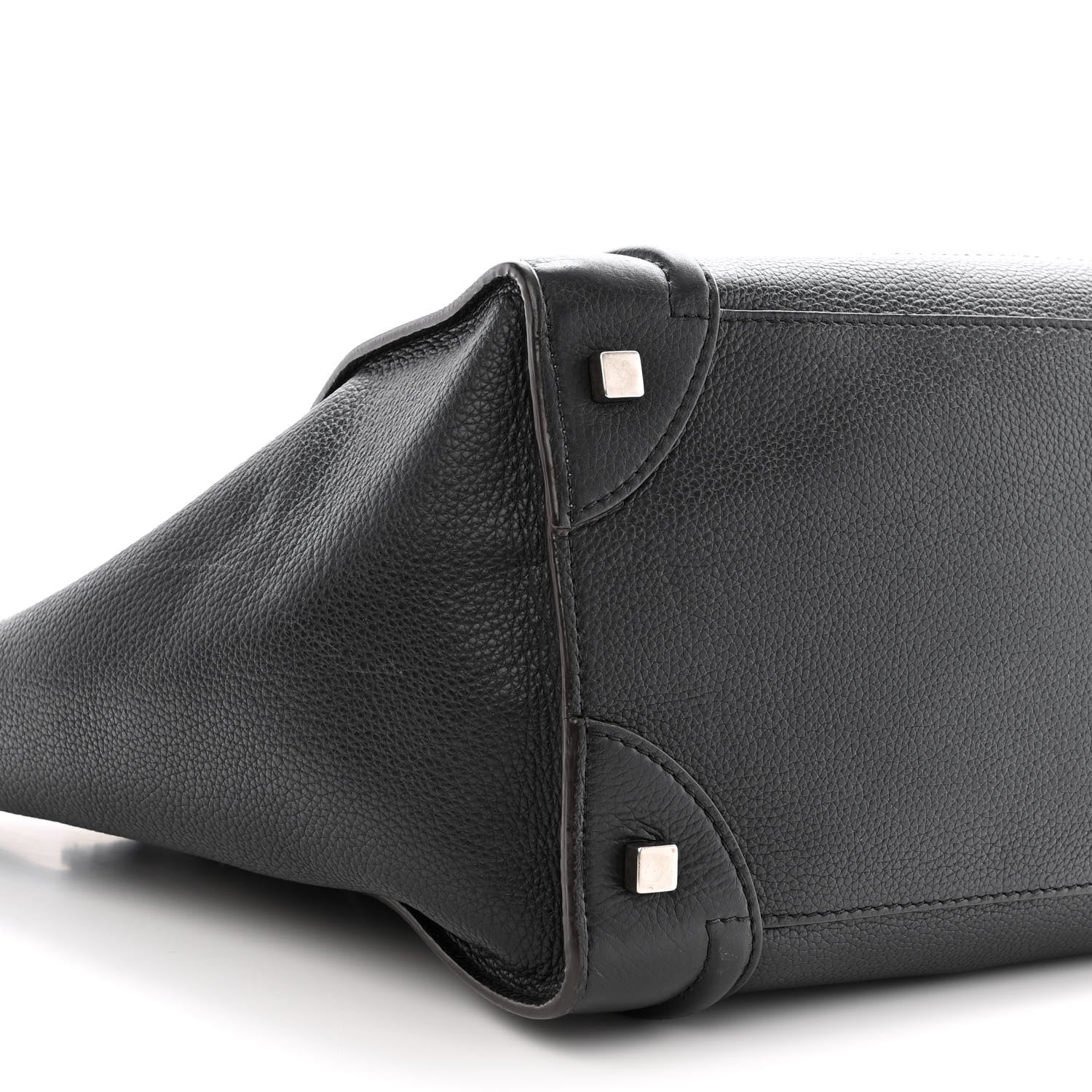 Celine Drummed Calfskin Mini Luggage Black 10 of 17