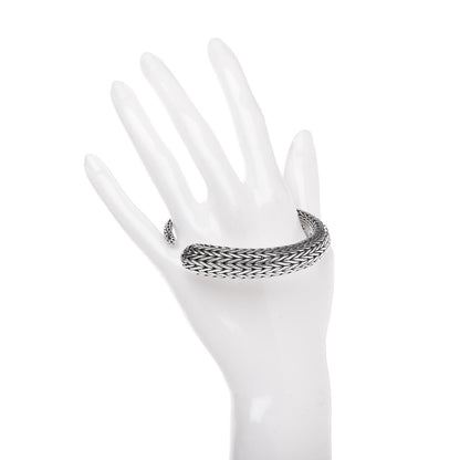 John Hardy Sterling Silver Classic Chain Hinged Bangle 2 of 8