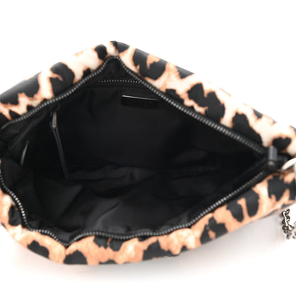 Prada Tessuto Soft Nylon Leopard Print Crossbody Avorio 8 of 11