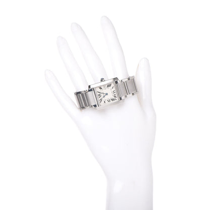 Cartier Stainless Steel 25mm Tank Francaise Quartz Watch 2 of 10
