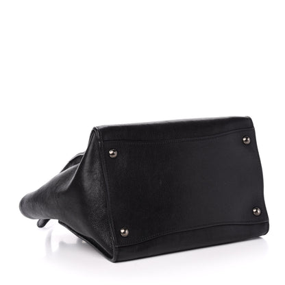 Prada Glace Calf Twin Pocket Tote Black 4 of 10