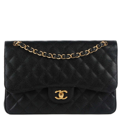 Chanel Caviar Quilted Jumbo Double Flap Black 1 of 9