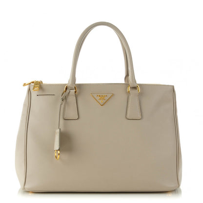 Prada Saffiano Medium Galleria Double Zip Tote Pomice 1 of 9