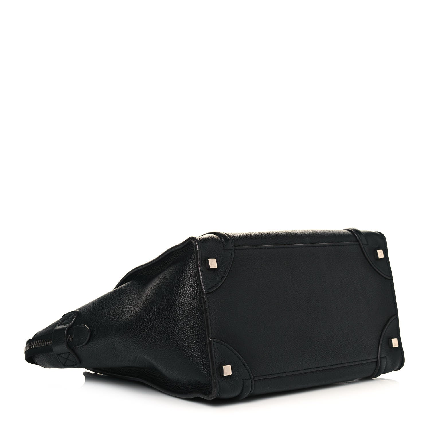 Celine Drummed Calfskin Mini Luggage Black 4 of 13