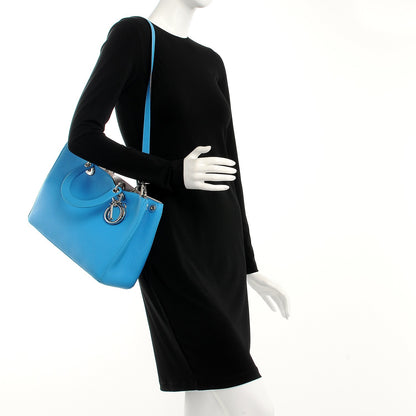 Christian Dior Bullcalf Medium Diorissimo Tote Bleu Nosy 2 of 11