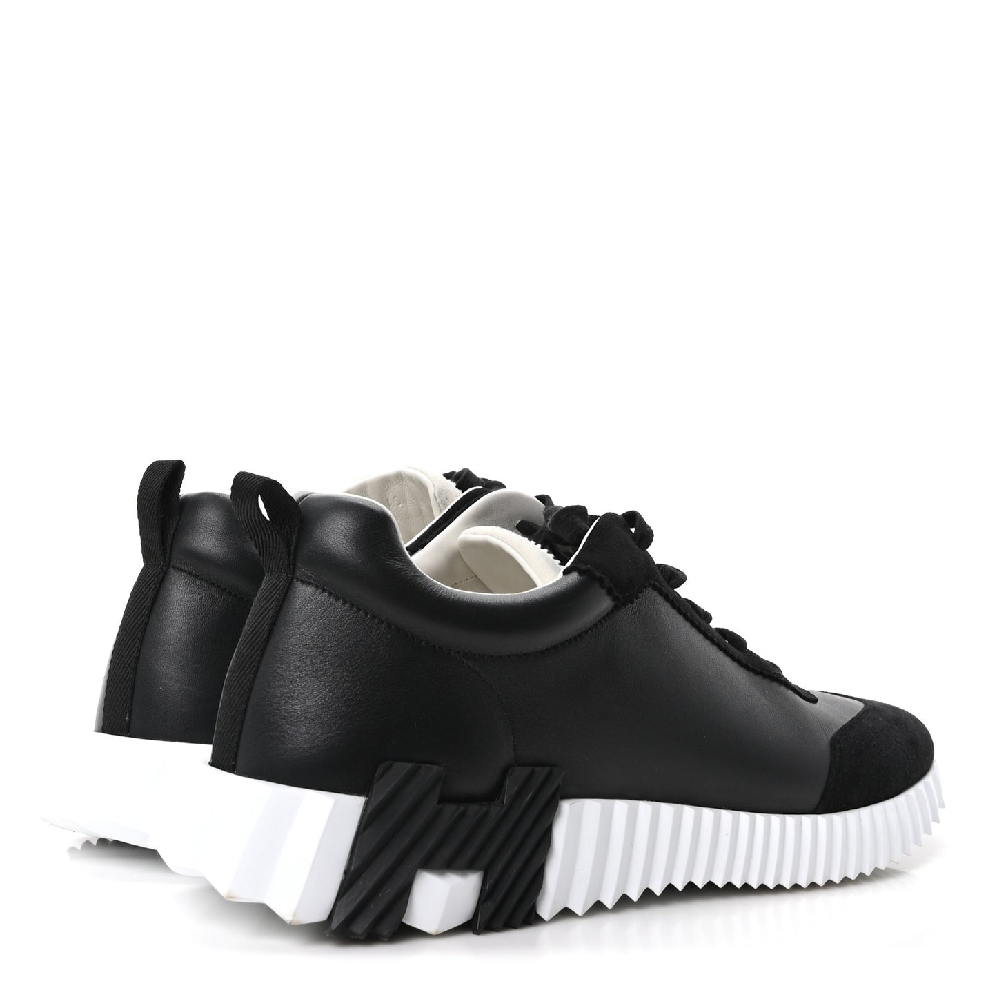 Goatskin Suede Goatskin Mens Bouncing Sneakers 45 Black
