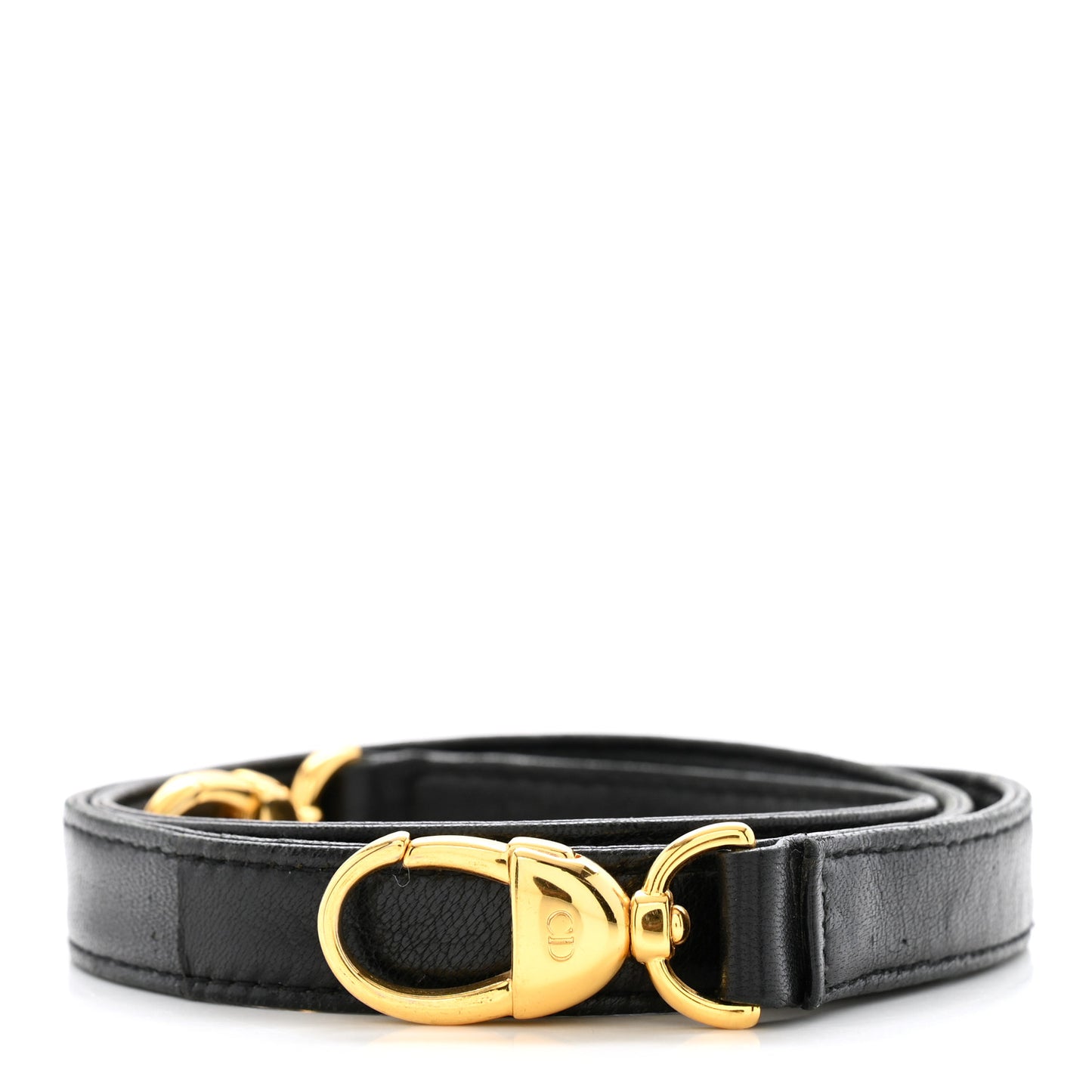 Lambskin Lady Dior Shoulder Strap Black