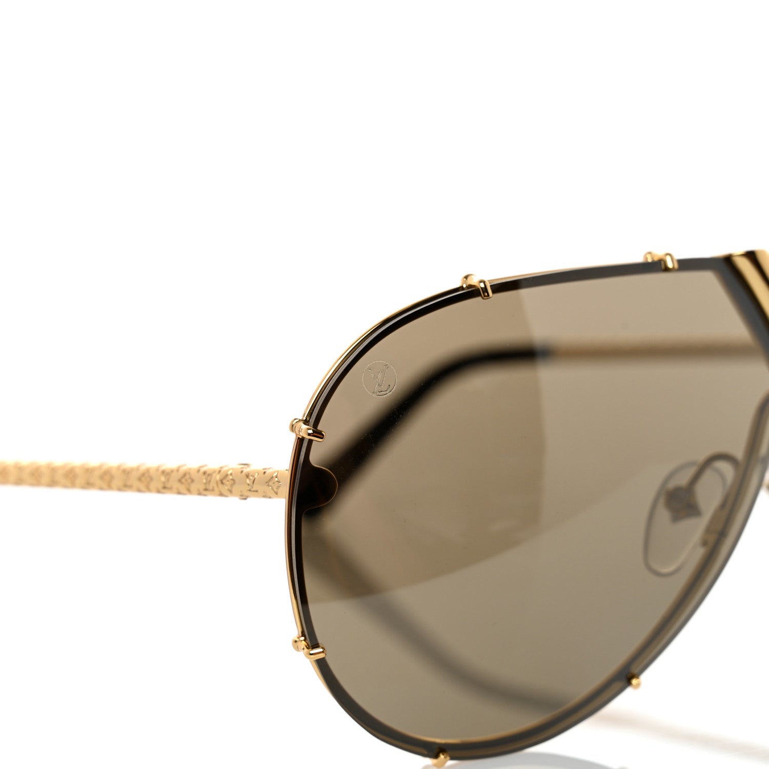 Louis Vuitton Metal LV Drive Sunglasses Z0897W Black Gold 7 of 8
