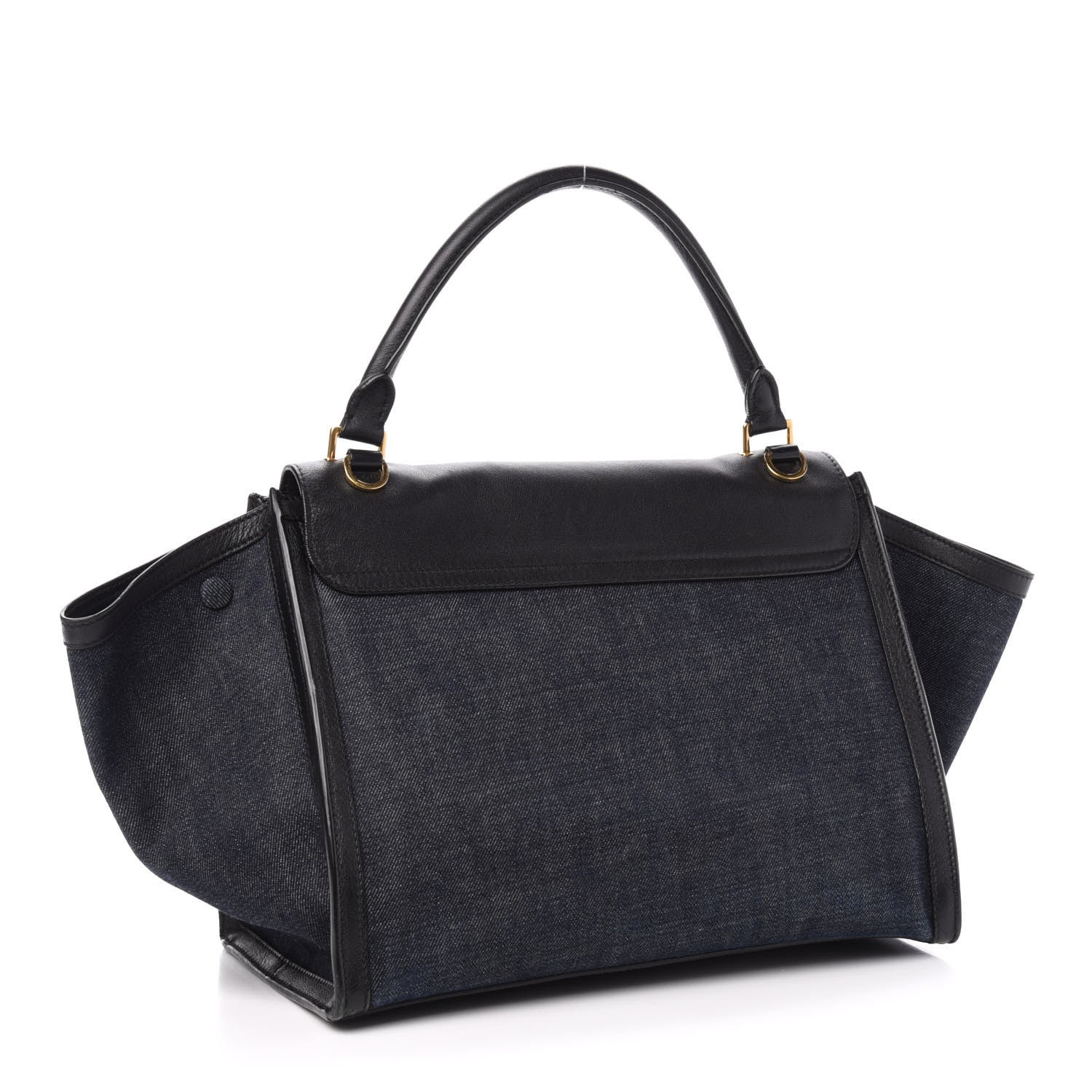 Celine Smooth Calfskin Denim Medium Trapeze Blue 3 of 16
