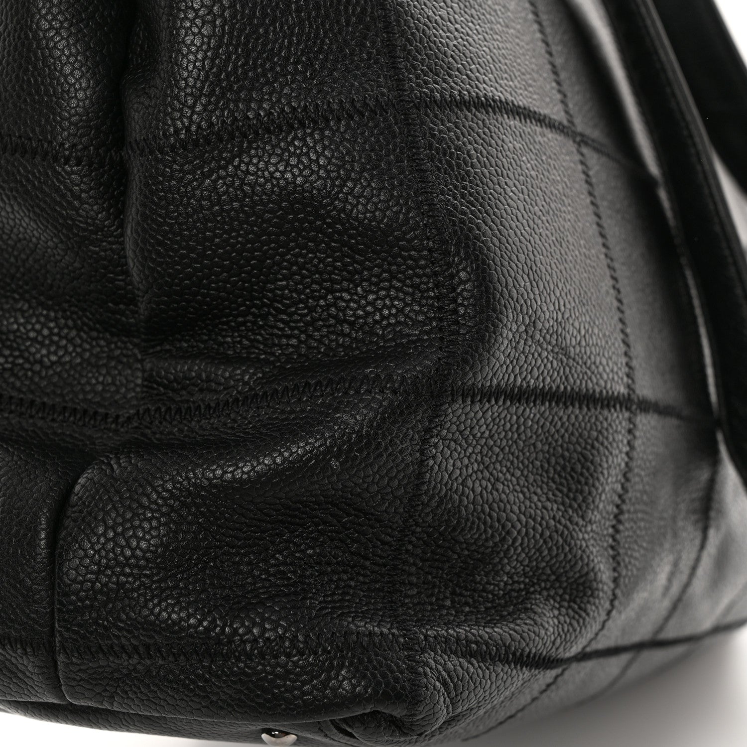 Chanel Caviar Square Stitched Large Tote Black 11 of 13