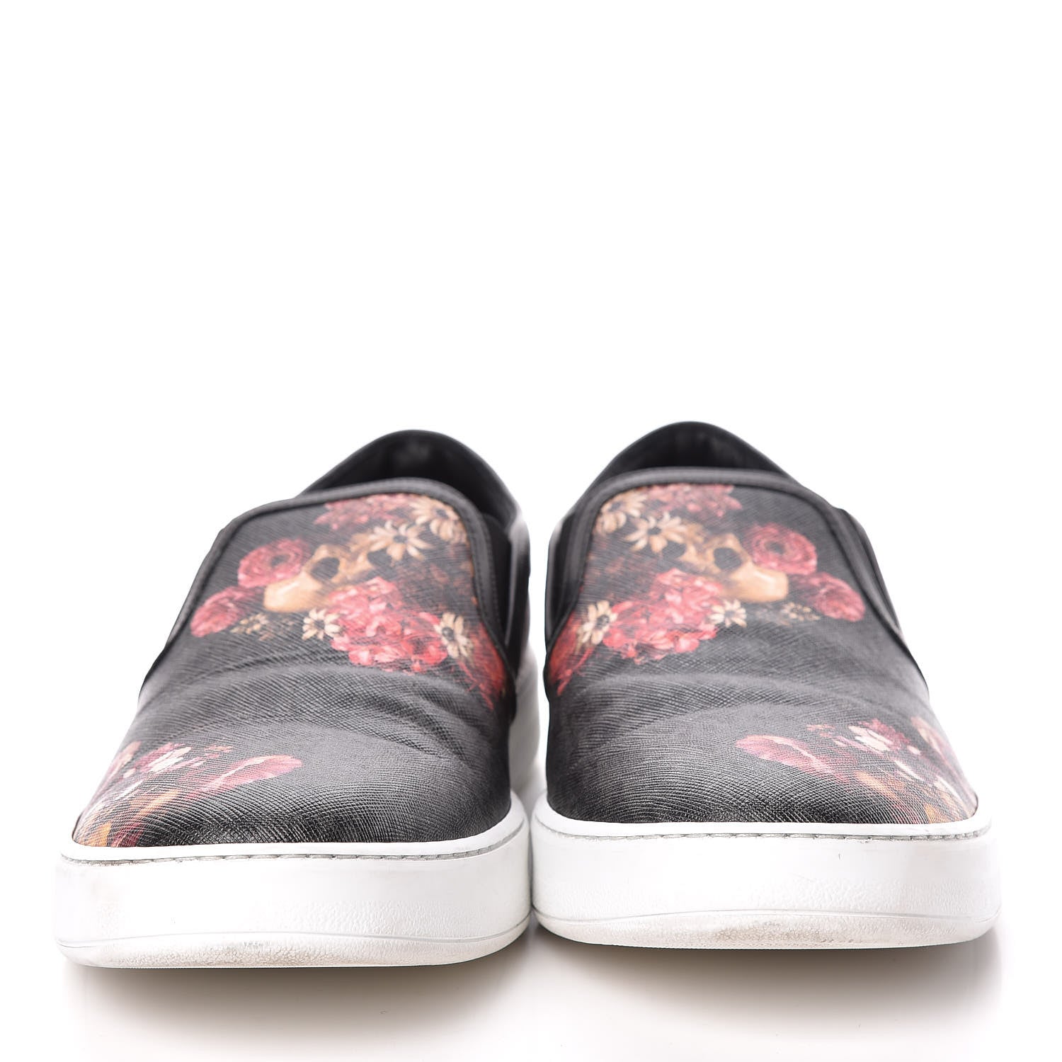 Christian Dior Homme Monogram Floral Skull Slip On Sneakers 45 2 of 18