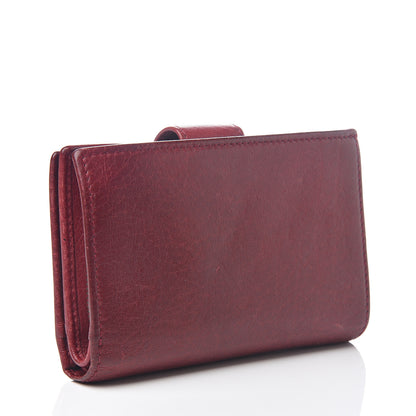 Gucci Dollar Calfskin Interlocking G Compact Wallet Red 2 of 5
