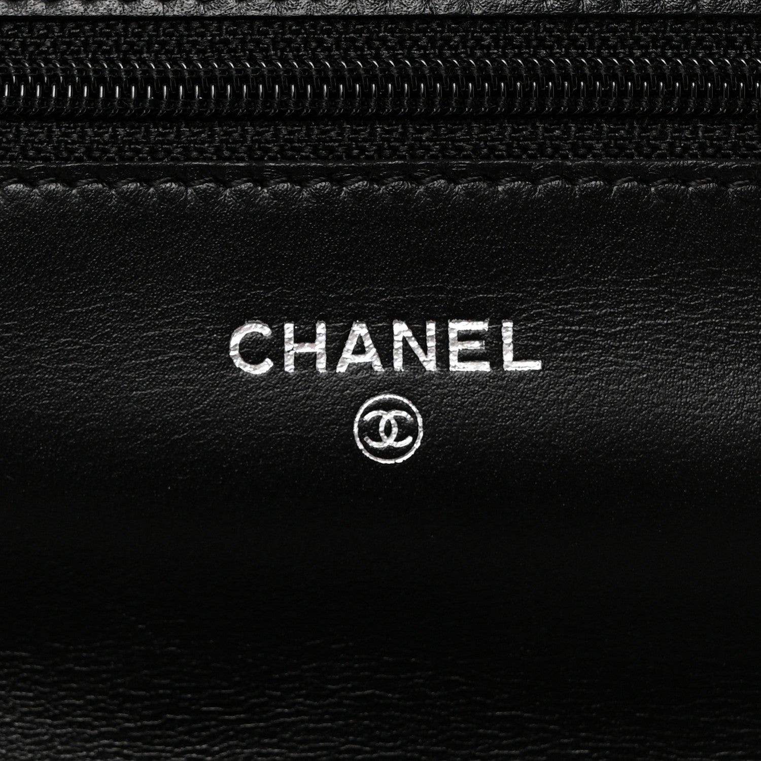 Chanel Lambskin Quilted Wallet On Chain WOC Black 6 of 10